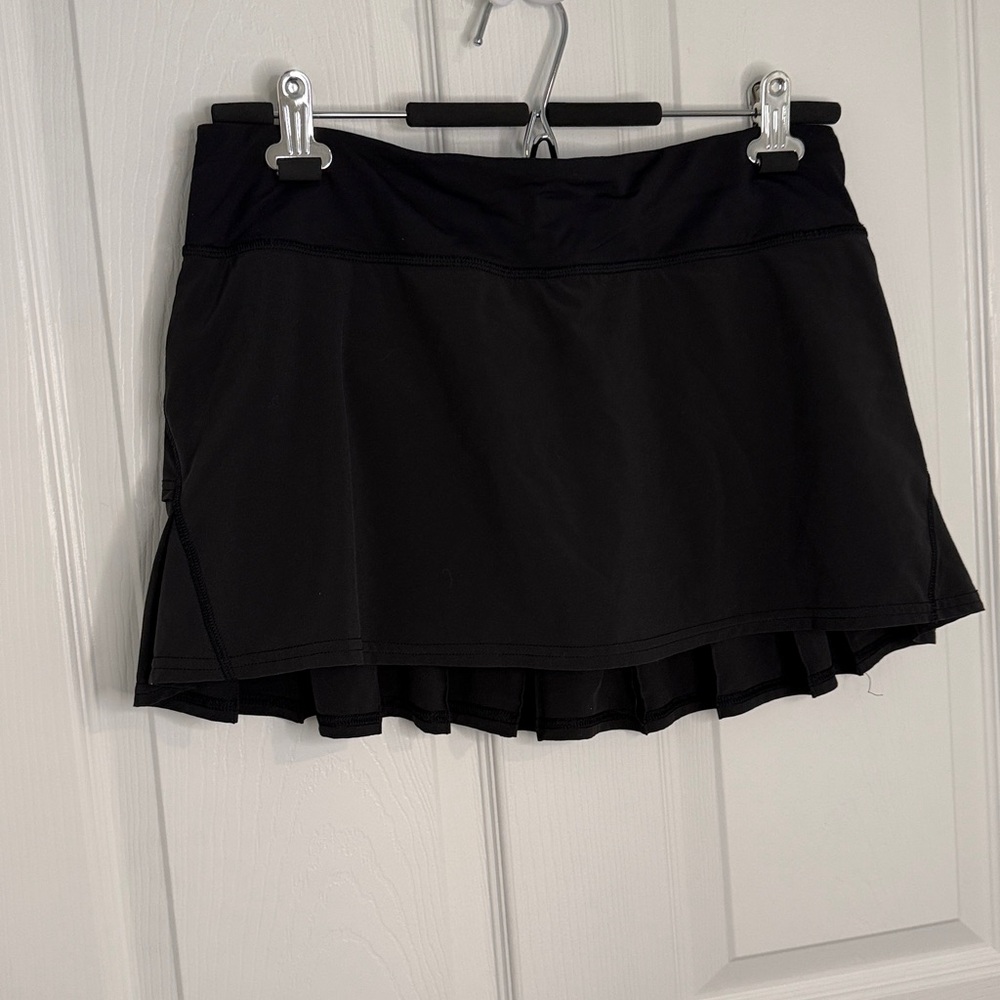 Lululemon Athletica Black Mesh-Trim Shorts